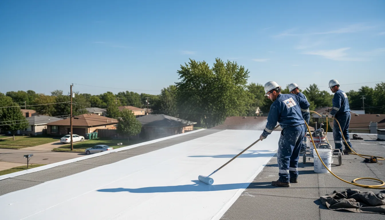Commercial roof coating in Kilbourne, IL near me